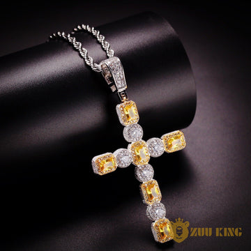 New Iced Aaa Cz Cross Pendant ZUU KING